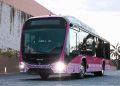 Llega el primer autobús eléctrico a la Riviera Maya.